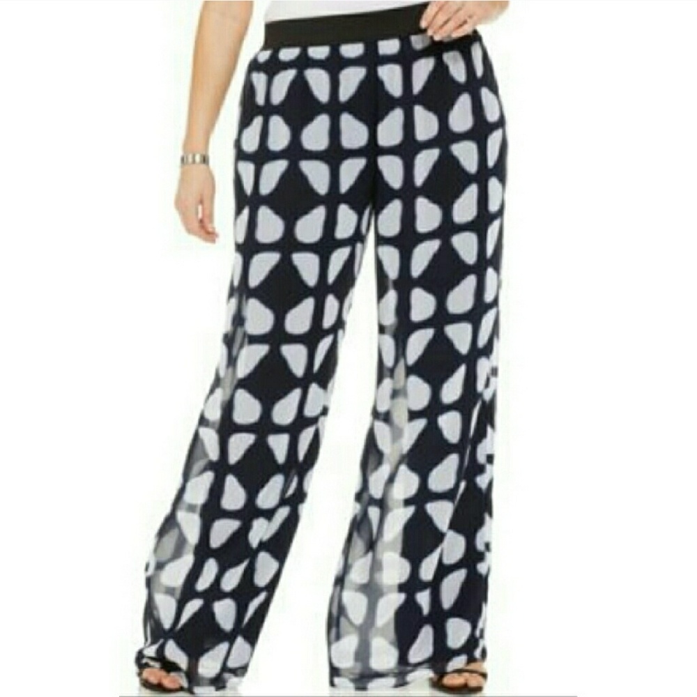 Alfani Geo Shapes Palazzo Pants